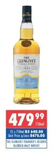 Ultra Liquors THE GLENLIVET FOUNDER'S RESERVE offer