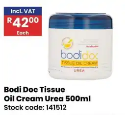 Africa Cash and Carry Bodi Doc Tissue Oil Cream Urea offer