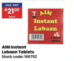 Africa Cash and Carry AIM Instant Lobaan Tablets offer