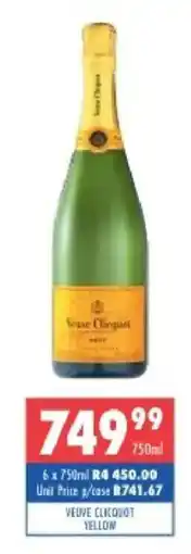 Ultra Liquors Veuve Clicquot Yellow offer