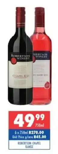 Ultra Liquors Robertson Chapel Range offer