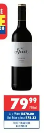 Ultra Liquors Spier Signatures Red Range offer