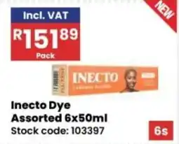 Africa Cash and Carry Inecto Dye Assorted offer
