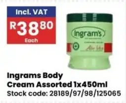 Africa Cash and Carry Ingram's Body Cream Assorted offer