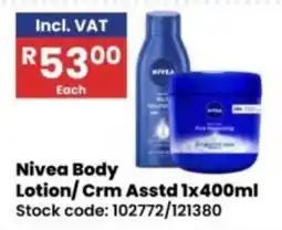 Africa Cash and Carry Nivea Body Lotion/Crm offer