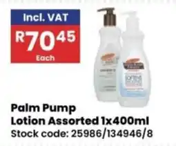 Africa Cash and Carry Palm Pump Lotion Assorted offer