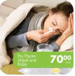 Save Flu Packs (Adult and Kids) offer
