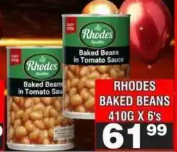 Advance Cash n Carry Rhodes Baked Beans offer