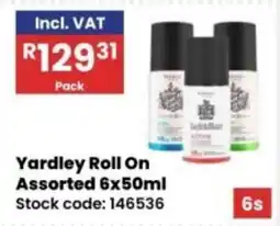 Africa Cash and Carry Yardley Roll On Assorted offer
