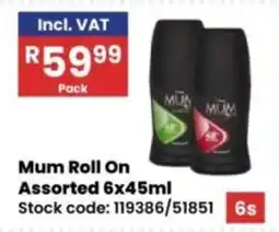 Africa Cash and Carry Mum Roll On Assorted offer