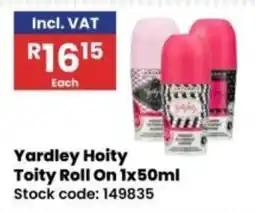 Africa Cash and Carry Yardley Hoity Toity Roll On offer