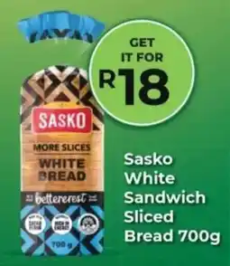 Agrimark Sasko White Sandwich Sliced Bread offer