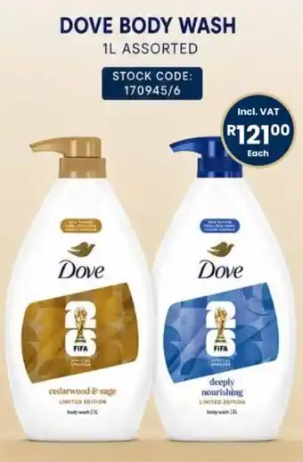 Africa Cash and Carry Dove Body Wash Assorted offer