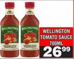 Advance Cash n Carry Wellington's Tomato Sauce offer
