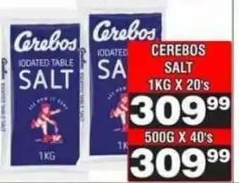 Advance Cash n Carry Cerebos Iodated Table Salt offer