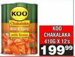 Advance Cash n Carry KOO CHAKALAKA offer