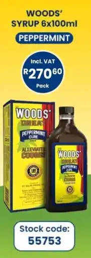 Africa Cash and Carry WOODS' SYRUP PEPPERMINT offer
