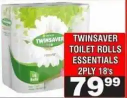 Advance Cash n Carry TWINSAYER TOILET ROLLS ESSENTIALS offer