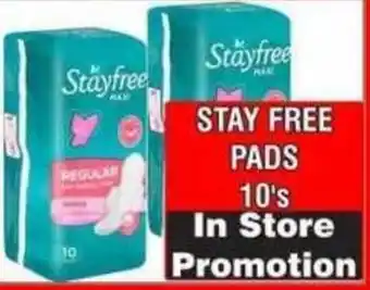 Advance Cash n Carry Stayfree Pads offer