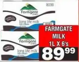 Advance Cash n Carry Farmgate long life milk offer