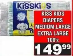 Advance Cash n Carry KISS KIDS DIAPERS offer