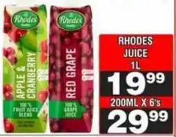 Advance Cash n Carry Rhodes Juice offer