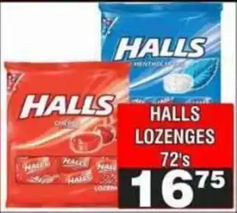 Advance Cash n Carry HALLS LOZENGES offer