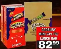 Advance Cash n Carry Cadbury Mini 24's PS/ Lunch Bar offer