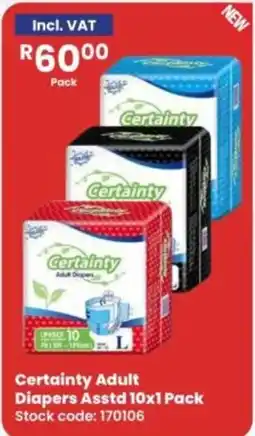 Africa Cash and Carry Certainty Adult Diapers offer