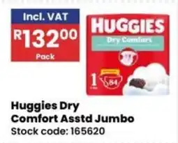 Africa Cash and Carry Huggies Dry Comfort Asstd Jumbo offer