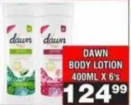 Advance Cash n Carry Dawn Body Lotion offer