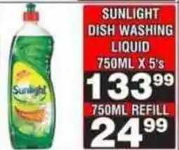 Advance Cash n Carry Sunlight Dish Washing Liquid offer