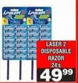 Advance Cash n Carry Laser 2 Disposable Razor offer