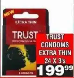 Advance Cash n Carry TRUST CONDOMS EXTRA THIN offer