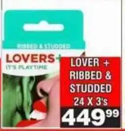 Advance Cash n Carry LOVERS+ RIBBED & STUDDED offer
