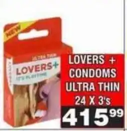 Advance Cash n Carry Lovers+ Condoms Ultra Thin offer
