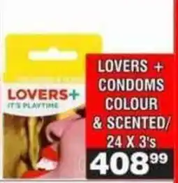 Advance Cash n Carry Lovers+ Condoms Colour & Scented offer