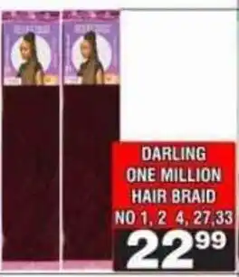 Advance Cash n Carry Darling One Million Hair Braid offer