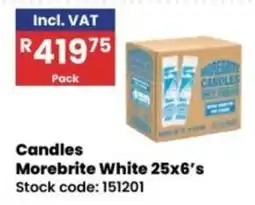 Africa Cash and Carry Candles Morebrite White offer