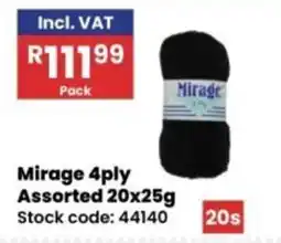 Africa Cash and Carry Mirage 4ply Assorted offer