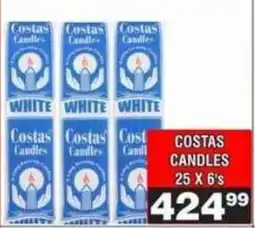 Advance Cash n Carry Costas Candles offer