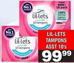 Advance Cash n Carry LIL-LETS TAMPONS Assorted offer