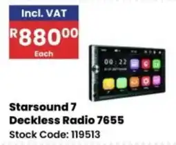 Africa Cash and Carry Starsound 7 Deckless Radio 7655 offer
