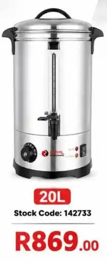 Africa Cash and Carry Royal Homecare 20L Coffee Maker offer