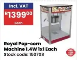 Africa Cash and Carry Royal Pop-corn Machine offer