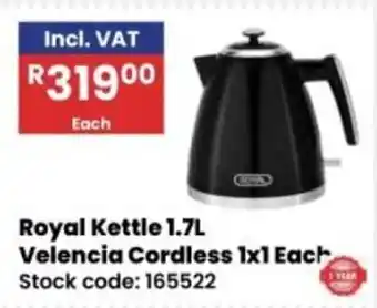 Africa Cash and Carry Royal Kettle 1.7L offer