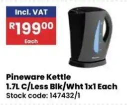 Africa Cash and Carry Pineware Kettle offer