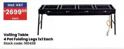 Africa Cash and Carry Voiling Table offer