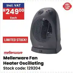 Africa Cash and Carry Mellerware Fan Heater Oscillating offer