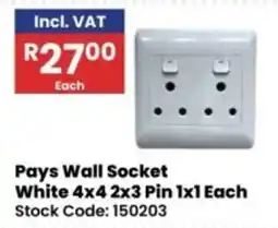 Africa Cash and Carry Pays Wall Socket offer